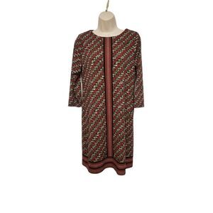 Versona Multicolor Knee-Length Dress Size Small